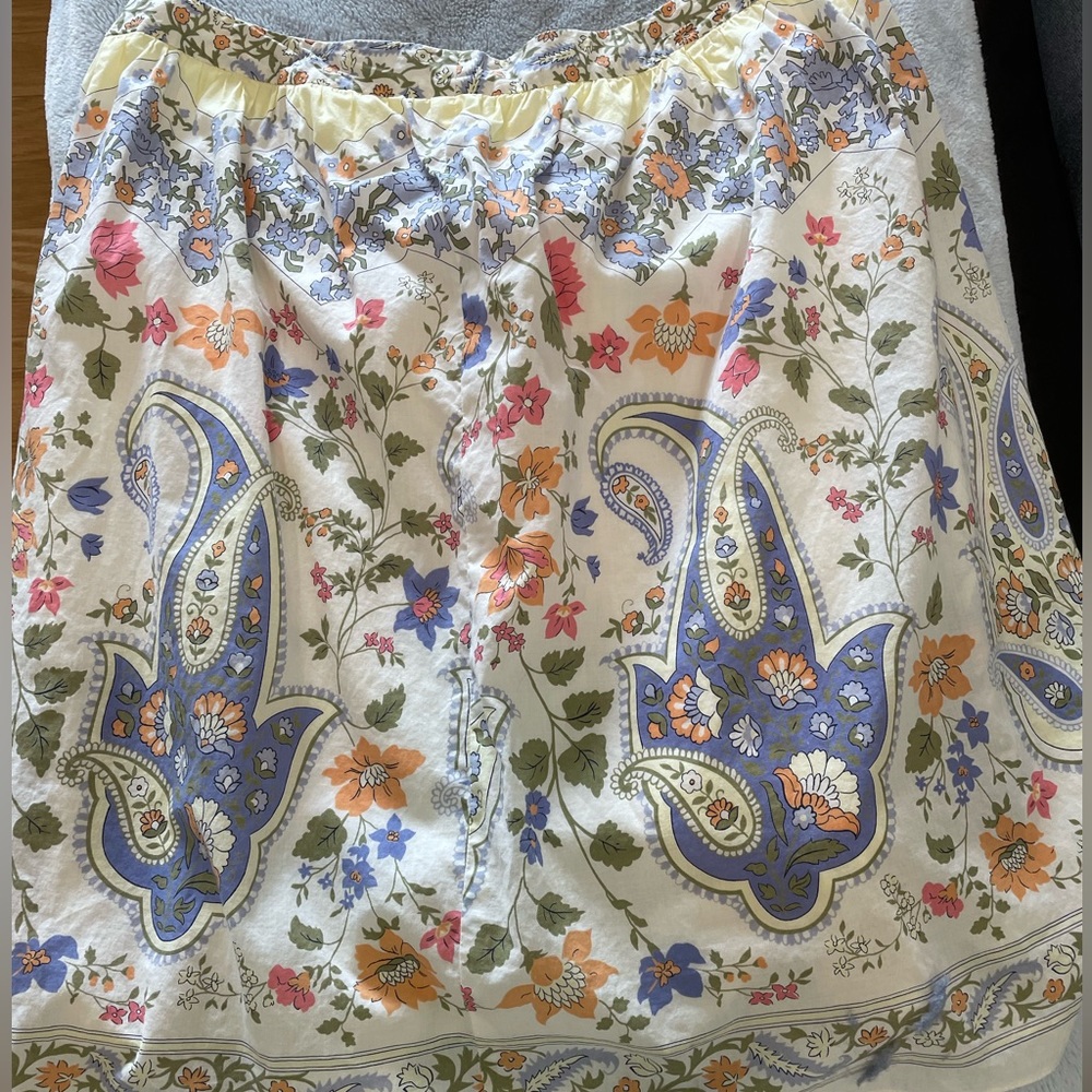 Talbots Paisley A-line Skirt - Picture 1 of 7